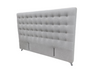 Maison Buttoned Headboard - Super King Size - Silver Warwick Fabric - NEW ARRIVAL