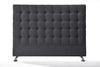 Maison Buttoned Super King Headboard - Dark Grey Fabric
