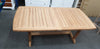 OUTDOOR FURNITURE - TEAK WOOD TABLE AND 8 CHAIRS- WINDSOR SET