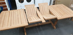 OUTDOOR FURNITURE-TEAK WOOD TABLE AND 8 CHAIRS- WINDSOR SET