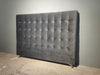 Maison Buttoned Super King Headboard - Dark Grey Velvet