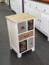 Bedside/Lamp Table - Mindi Wood - Five Drawer - Carolina Vintage