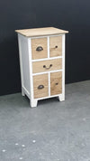 Bedside/Lamp Table - Mindi Wood - Five Drawer - Carolina