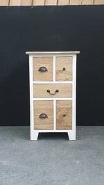 Bedside/Lamp Table - Mindi Wood - Five Drawer - Carolina