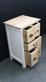 Bedside/Lamp Table - Mindi Wood - Five Drawer - Carolina