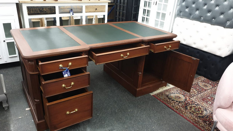 Partner's Writing Desk - Mahogany Wood