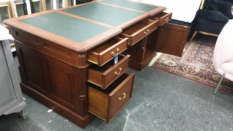 Partner's Writing Desk - Mahogany Wood