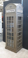 TELEPHONE BOOTH DISPLAY /DRINKS CABINET - Gray