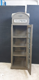 TELEPHONE BOOTH DISPLAY /DRINKS CABINET - Gray