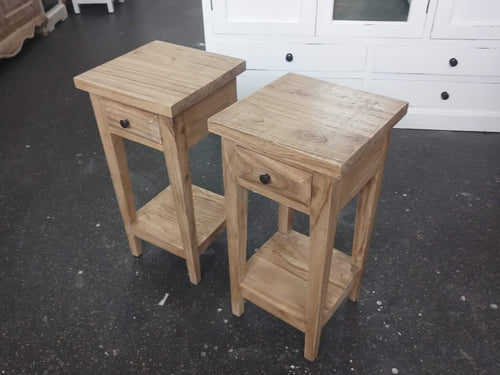 Bedside Table (Set) - Plantation Mindi wood