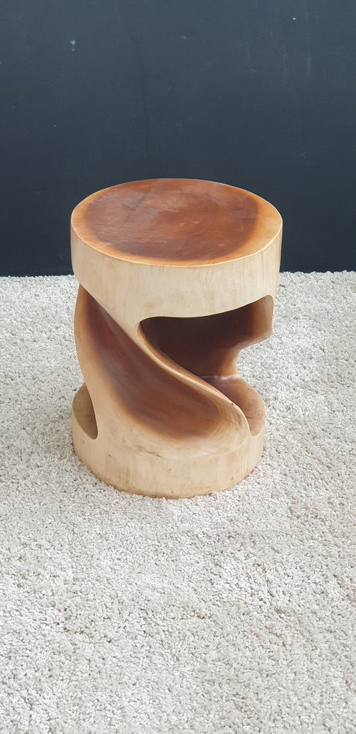 Suar Wood Stool - Round