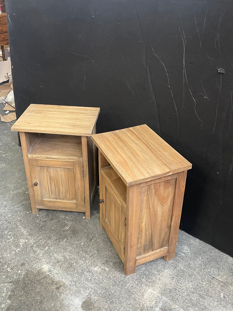 Wax Bedside Table Set - Mindi Wood