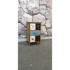 Bedside/Lamp Table - Mindi Wood - Five Drawer - Brown Finish