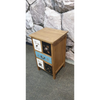 Bedside/Lamp Table - Mindi Wood - Five Drawer - Brown Finish