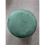 OTTOMAN WITH GOLD BASE (Green)