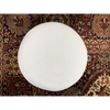 OTTOMAN WITH GOLD BASE (Light Blue)