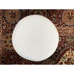 OTTOMAN WITH GOLD BASE (Light Blue)