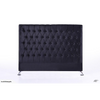 Dahlia Buttoned King Headboard - Black Velvet